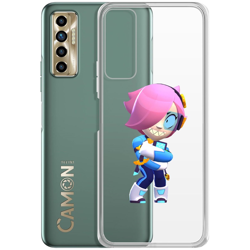 

Чехол-накладка Brawl Stars-Колетт Навигатор для Tecno Camon 17P