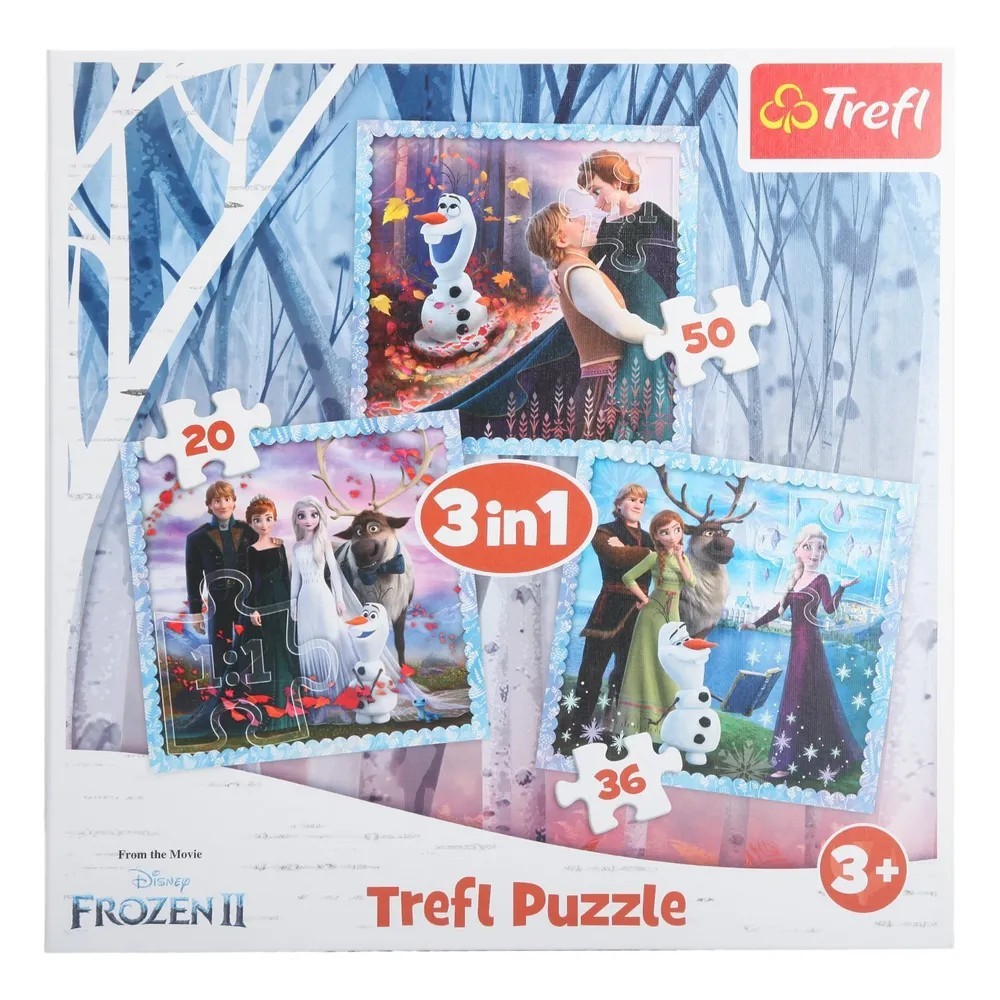 

Trefl Пазл Волшебная история 3 в 1 Frozen-2 20х36х50 элементов 34853 с 3 лет