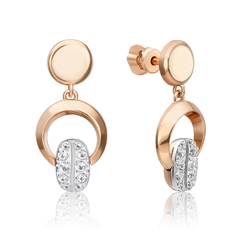 

Серьги-подвески из красного золота с топазом PLATINA jewelry 02-4920-00-201-1111, 02-4920-00-201-1111