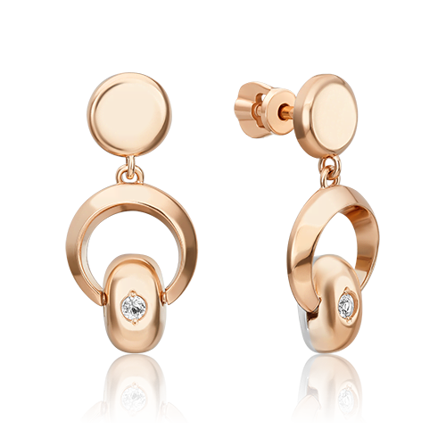 

Серьги-подвески из красного золота с топазом PLATINA jewelry 02-4920-01-201-1111, 02-4920-01-201-1111