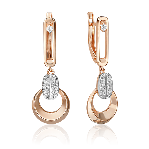 

Серьги из красного золота с топазом PLATINA jewelry 02-4921-00-201-1111, 02-4921-00-201-1111