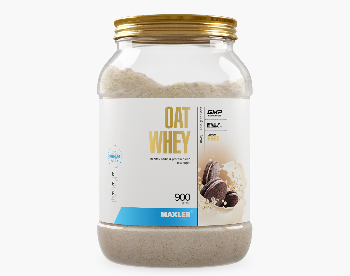 

Протеин MAXLER Oat Whey, Печенье-крем, 900 г, Oat Whey