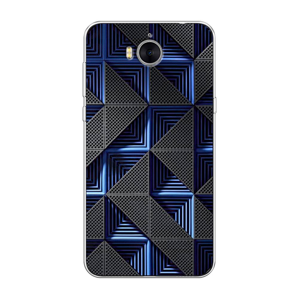 

Чехол на Huawei Y5 2017 "IBM", Серый;синий, 62550-3
