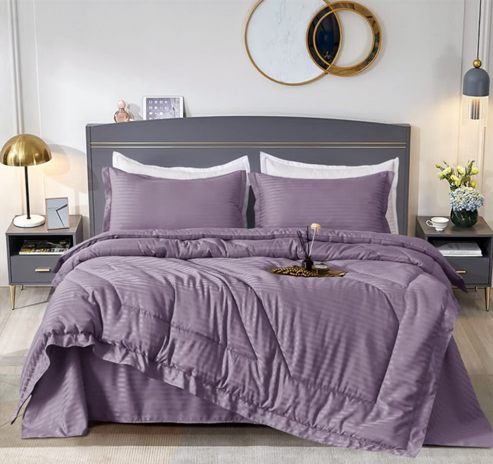 

Комплект постельного белья с одеялом Candies Страйп-Сатин Семейный размер, ODCANSTSSEM02