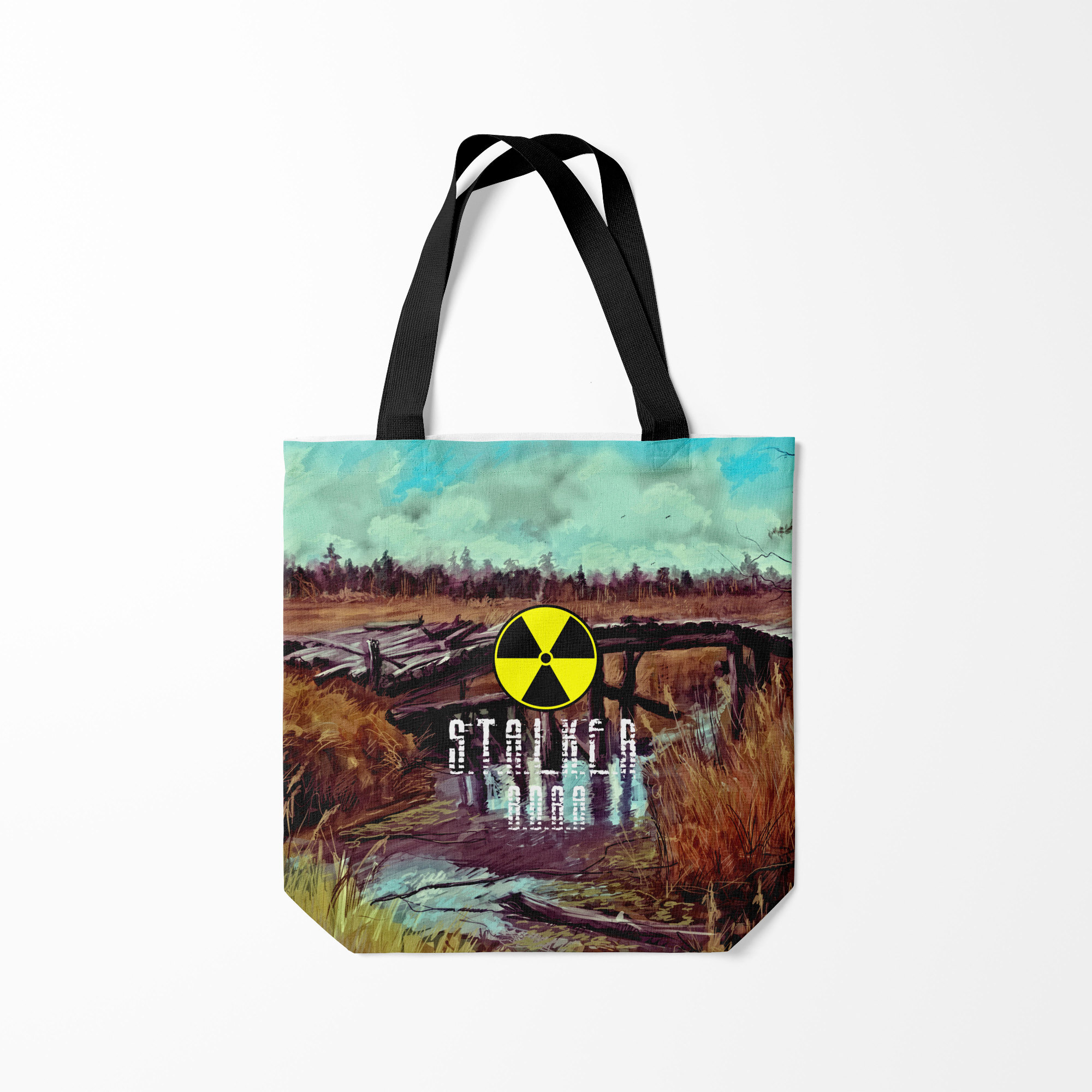 

Сумка шoппер унисекс Burnettie S T A L K E R ВОВА, коричневый, S T A L K E R ВОВА