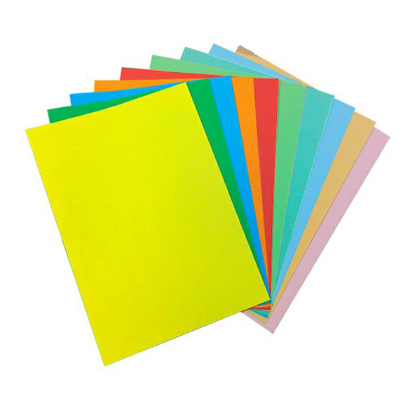 Бумага форматная цветная Канцлер пастельный и интенсивный 80 г/м? А4 12 листов