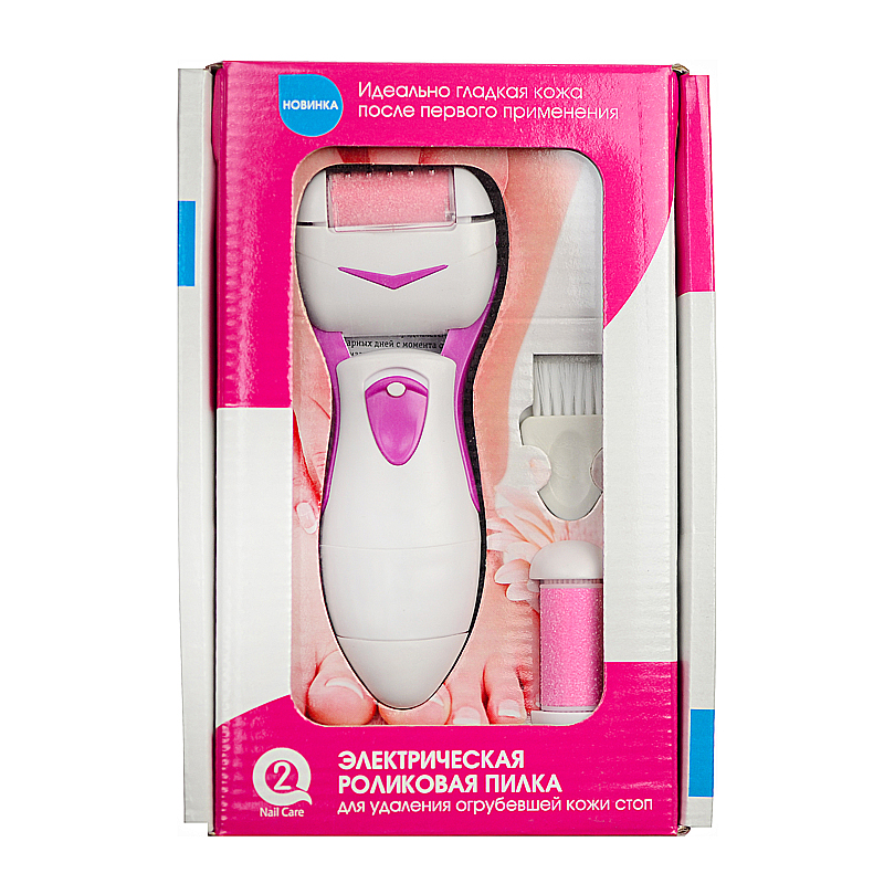 Роликовая пилка Pedi Spa розовая Q2 nail care Pedi Spa розовая ночник фламинго 5 led батарейки 3xааа розовый 7 5х3х15 3 см