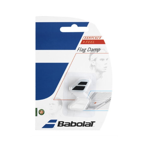 Виброгаситель для теннисной ракетки Babolat Flag Damp x2 black/white