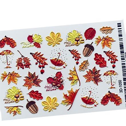 

Набор, Anna Tkacheva, 3D-слайдер №1050 «Осень. Листья. Веточки», 3 шт.