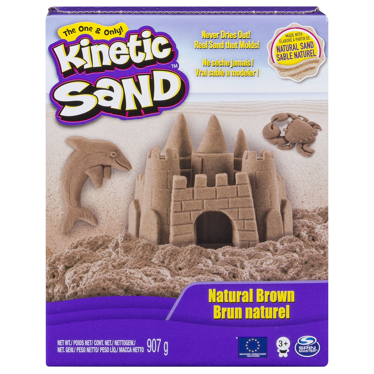 фото Кинетический песок kinetic sand натуральный цвет