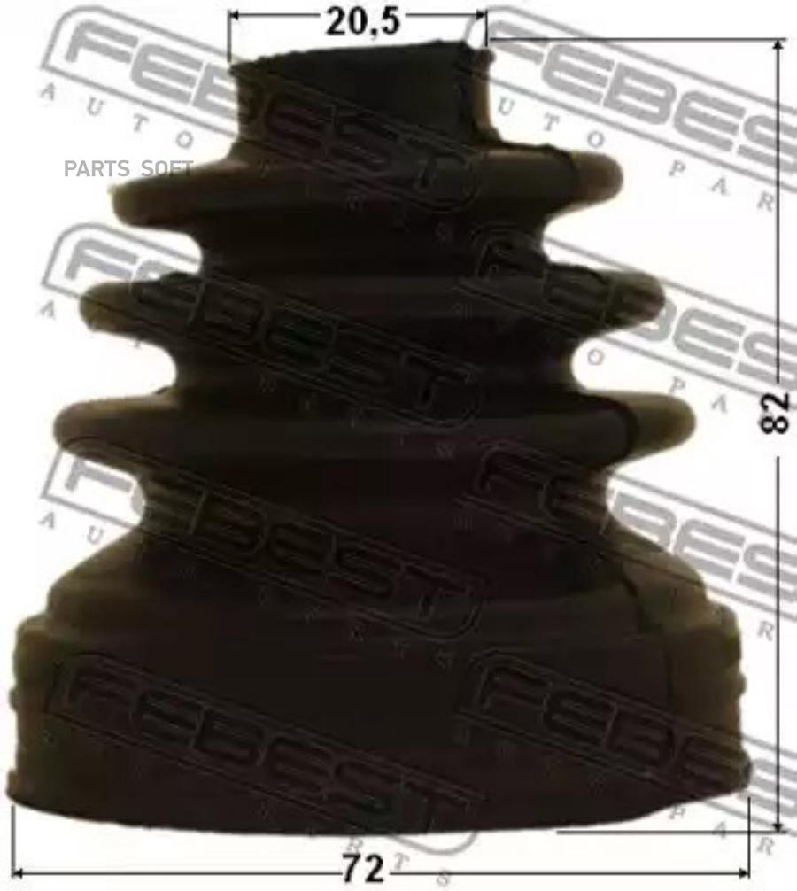 

FEBEST ПЫЛЬНИК ШРУС ВНУТРЕННИЙ КОМПЛЕКТ 72X82X20.5