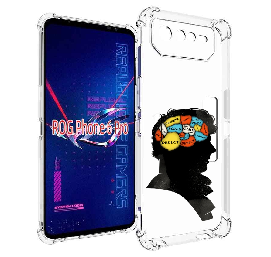

Чехол MyPads темный рисунок для Asus ROG Phone 6 Pro, Прозрачный, Tocco