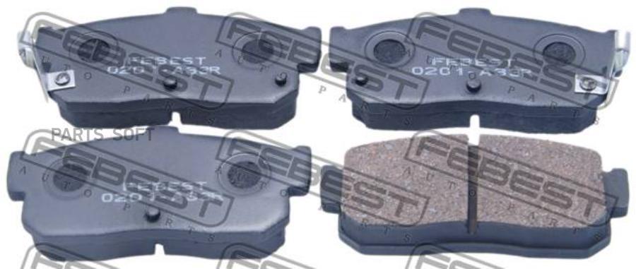 

Тормозные колодки FEBEST задние 0201A33R