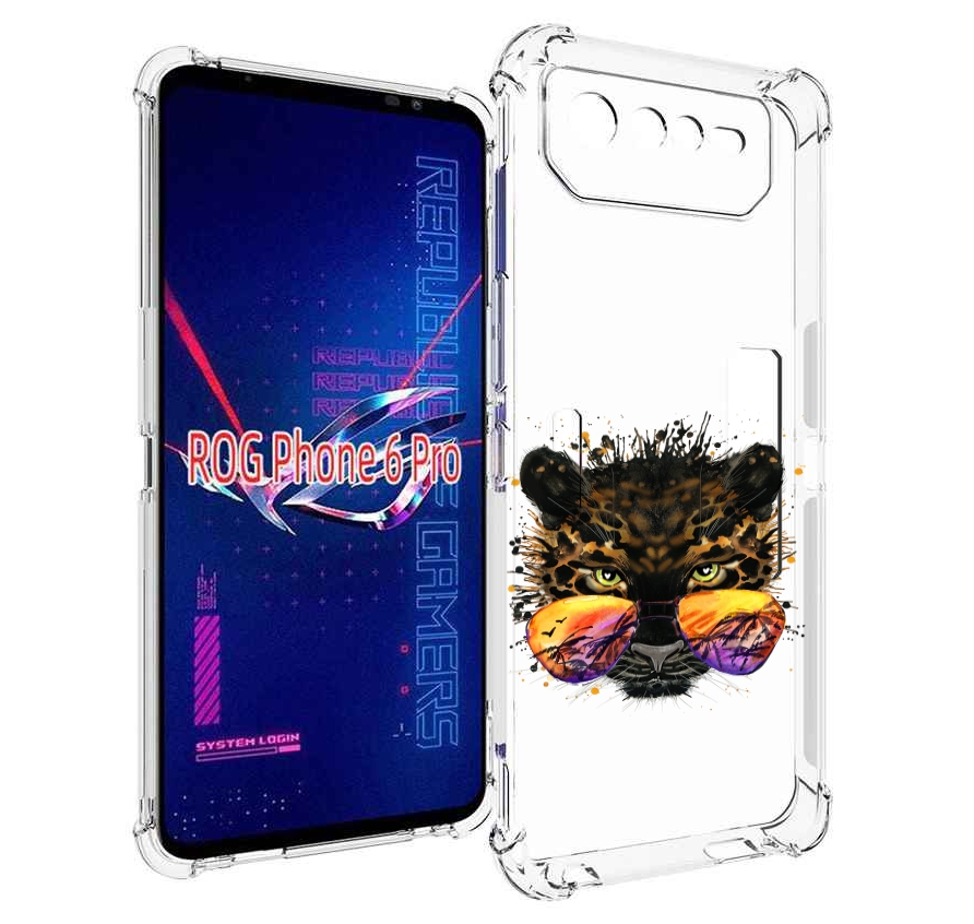 

Чехол MyPads тропический леопард для Asus ROG Phone 6 Pro, Прозрачный, Tocco