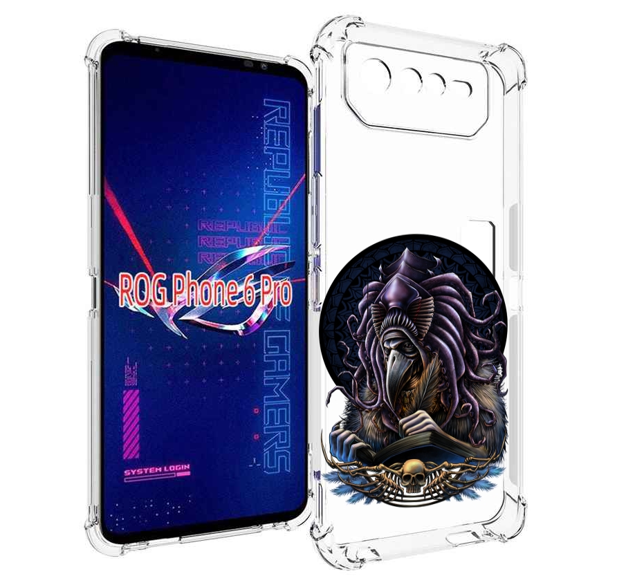 

Чехол MyPads умный ворон для Asus ROG Phone 6 Pro, Прозрачный, Tocco