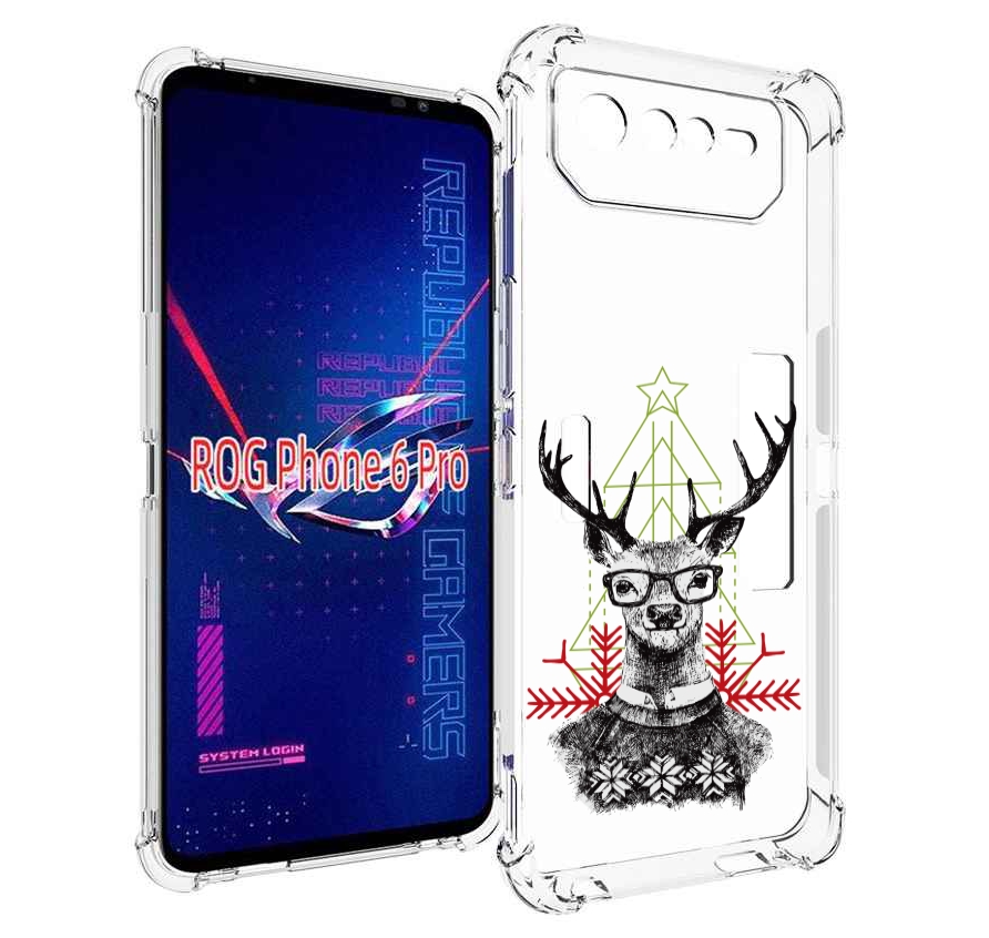 

Чехол MyPads умный олень для Asus ROG Phone 6 Pro, Прозрачный, Tocco