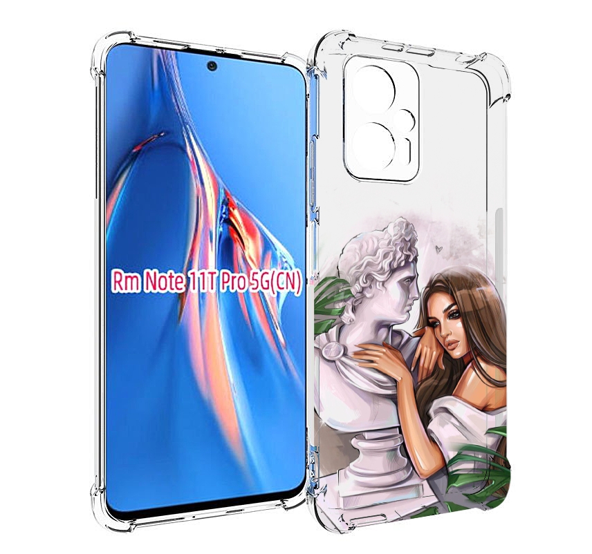 

Чехол MyPads девушка-модель-со-статуей женский для Xiaomi Redmi Note 11T Pro / 11T Pro ..., Прозрачный, Tocco