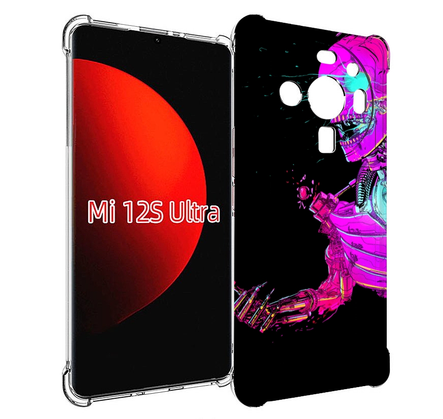 

Чехол MyPads скелет-робот-фиолетовый для Xiaomi 12S Ultra, Прозрачный, Tocco