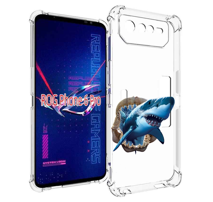 

Чехол MyPads челюсти для Asus ROG Phone 6 Pro, Прозрачный, Tocco