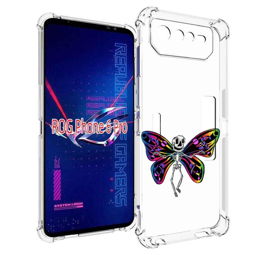 

Чехол MyPads эффект бабочки для Asus ROG Phone 6 Pro, Прозрачный, Tocco