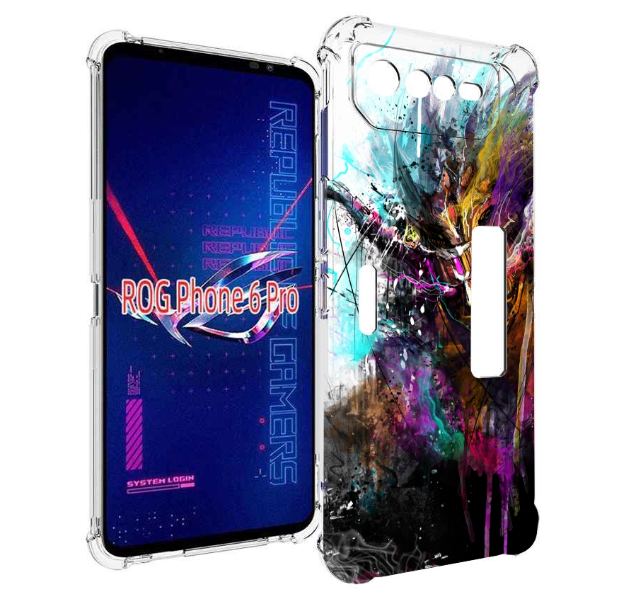 

Чехол MyPads яркий дьявол для Asus ROG Phone 6 Pro, Прозрачный, Tocco