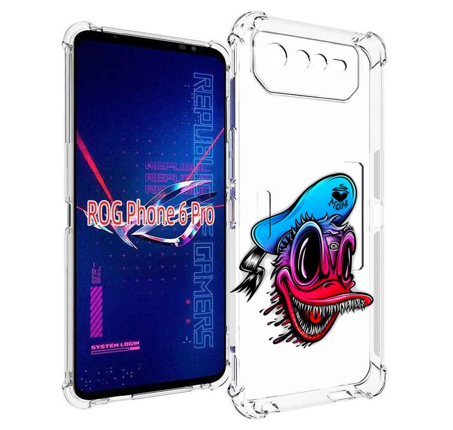 

Чехол MyPads Дональд для Asus ROG Phone 6 Pro, Прозрачный, Tocco