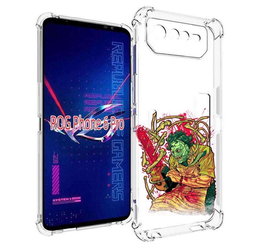 

Чехол MyPads яркий мясник для Asus ROG Phone 6 Pro, Прозрачный, Tocco