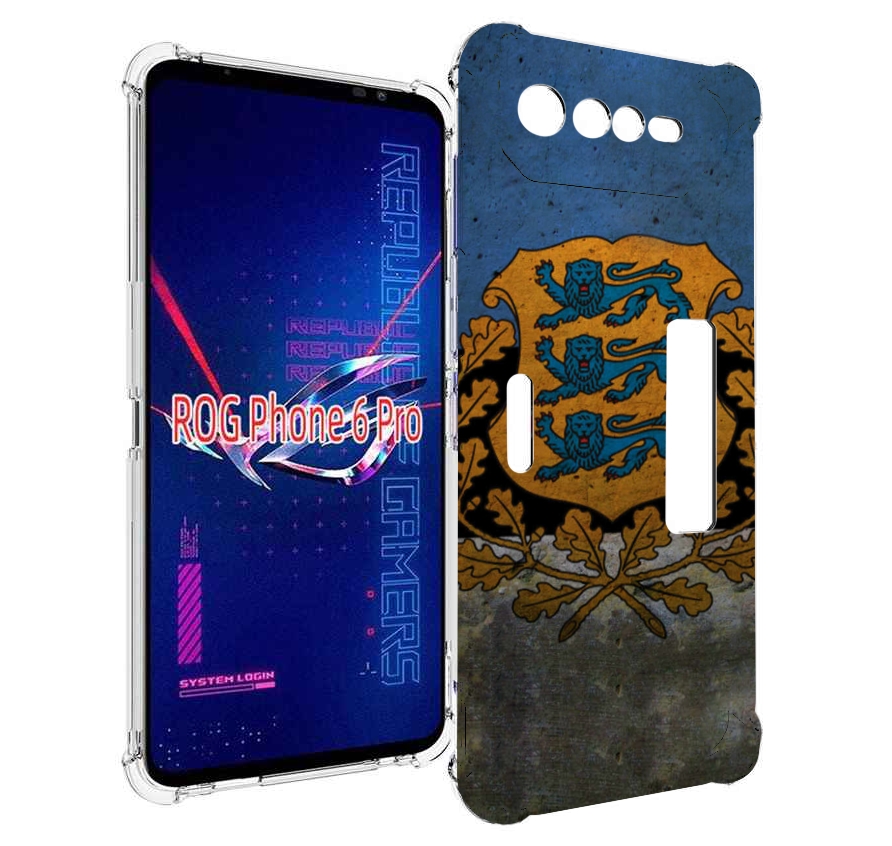 

Чехол MyPads герб флаг эстонии для Asus ROG Phone 6 Pro, Прозрачный, Tocco