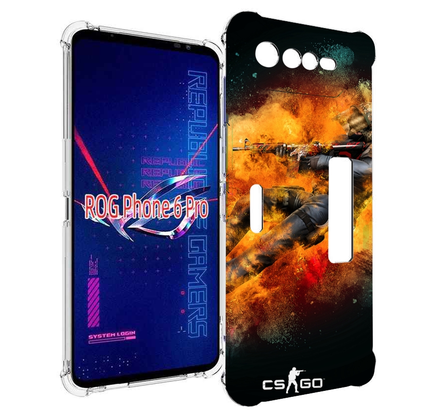 

Чехол MyPads CS-go Контр-террорист для Asus ROG Phone 6 Pro, Прозрачный, Tocco