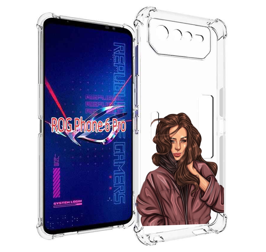 

Чехол MyPads Арт рисунок девушки для Asus ROG Phone 6 Pro, Прозрачный, Tocco