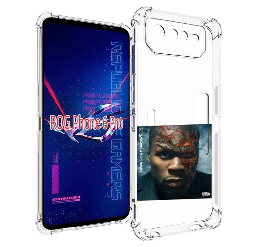 

Чехол MyPads 50 Cent - Before I Self Destruct мужской для Asus ROG Phone 6 Pro, Прозрачный, Tocco