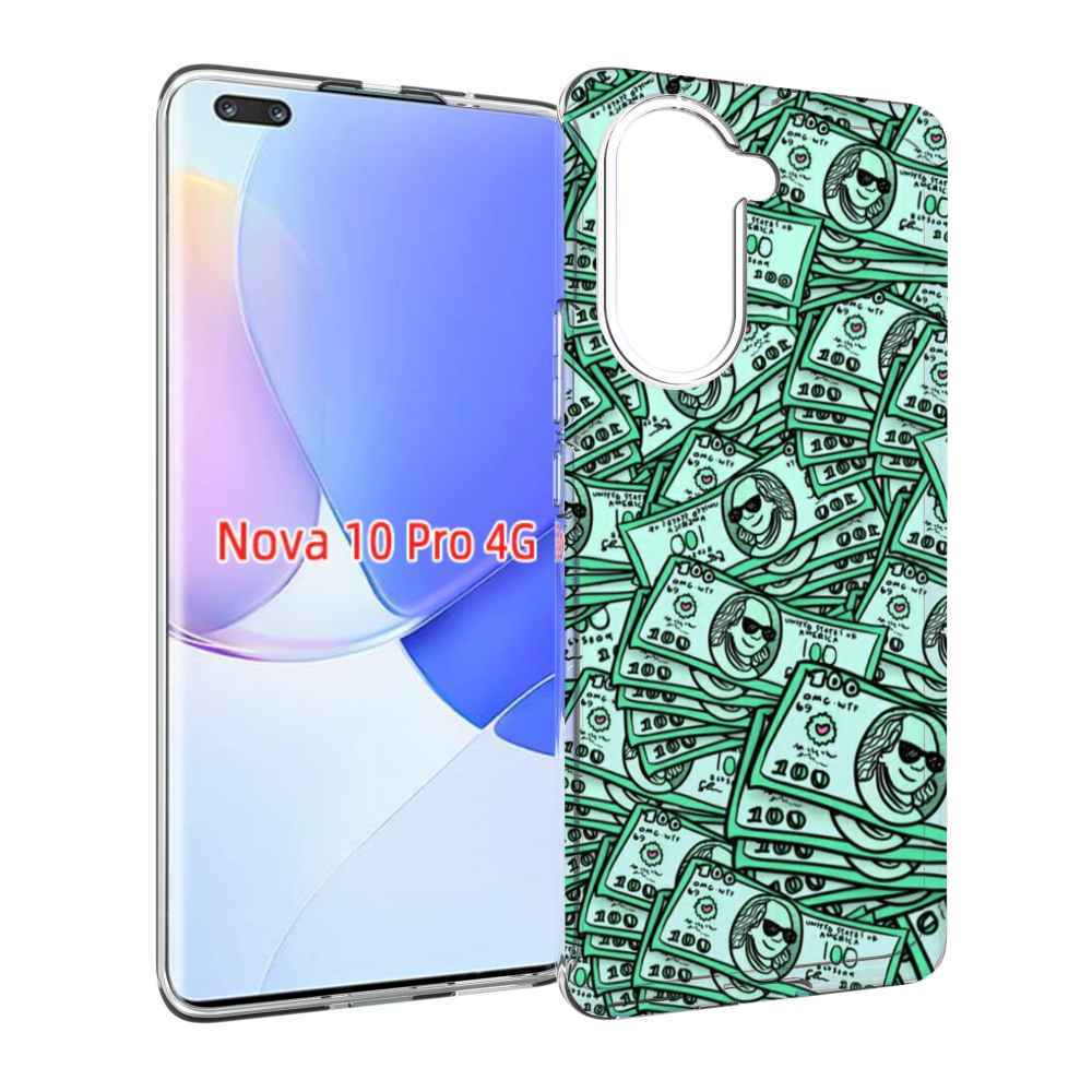 Чехол MyPads доллары картинка для Huawei Nova 10 Pro противоударный