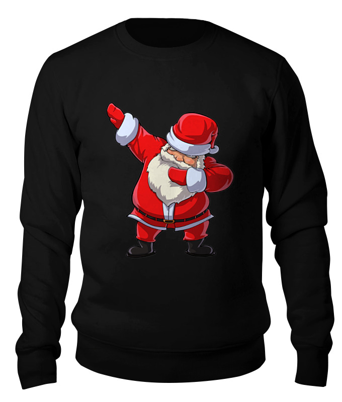 

Свитшот унисекс Printio Santa dab черный L, Santa dab