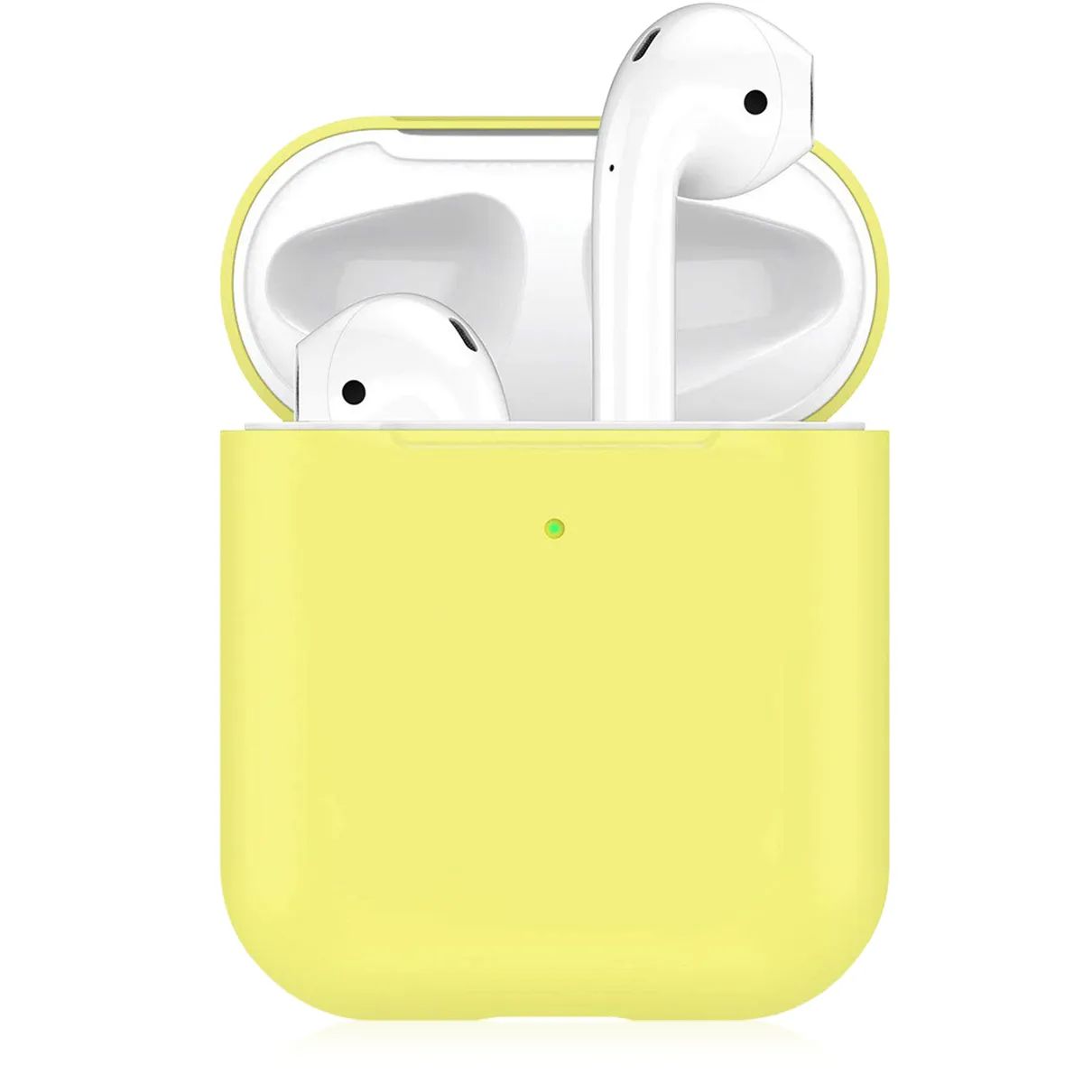 

Чехол для AirPods 1/AirPods 2 noname в коробке цвет жёлтый лимонный
