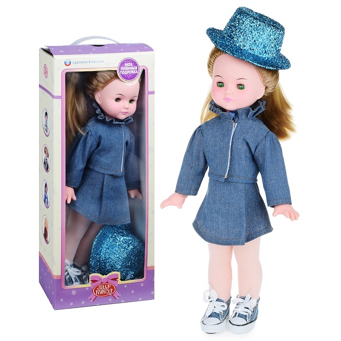Кукла Мир кукол Камила со шляпой, 45 см, в коробке