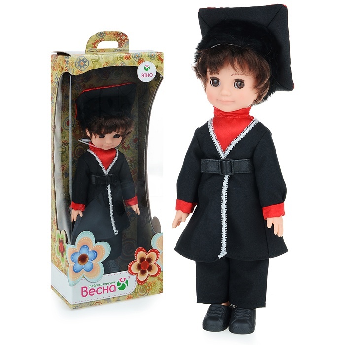 Кукла Весна Мальчик в калмыцком костюме, 30 см кукла мальчик в русском костюме 30 см кукла пластмассовая весна в3909