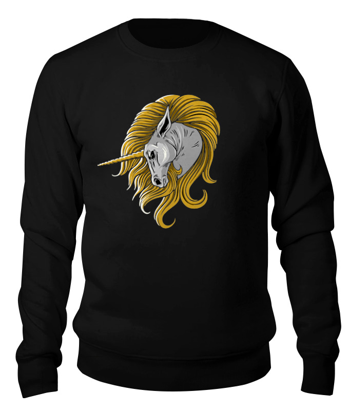

Свитшот унисекс Printio Unicorn черный L, Unicorn