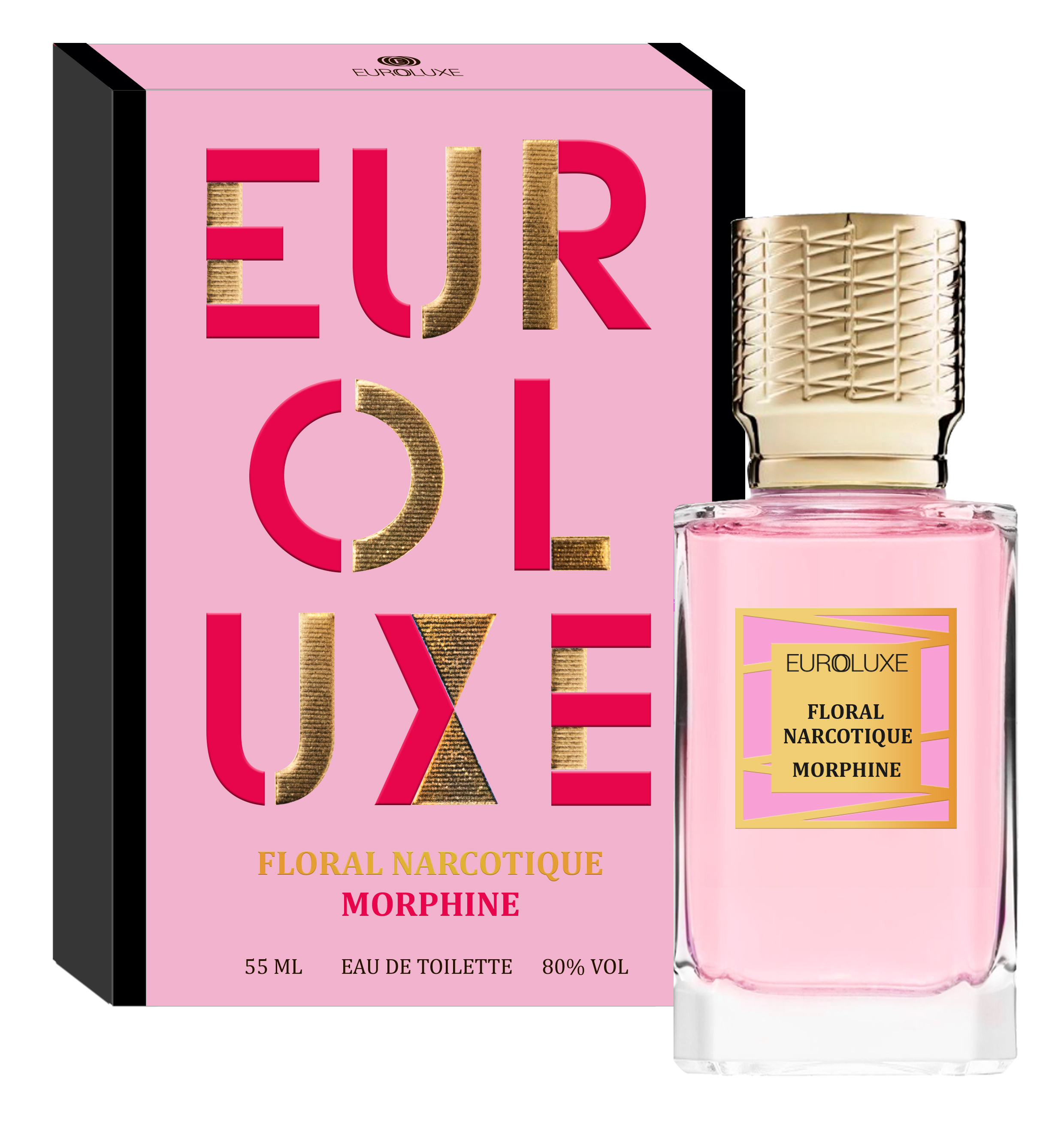 Туалетная вода женская Euroluxe Floral Narcotique morphine флакон 55 мл