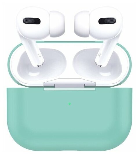 фото Чехол для airpods pro бирюзовый nobrand