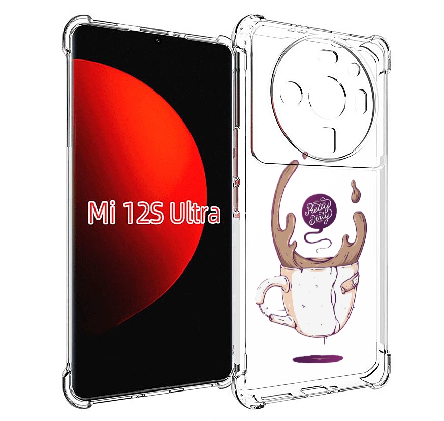 

Чехол MyPads сломанный стаканчик для Xiaomi 12S Ultra, Прозрачный, Tocco