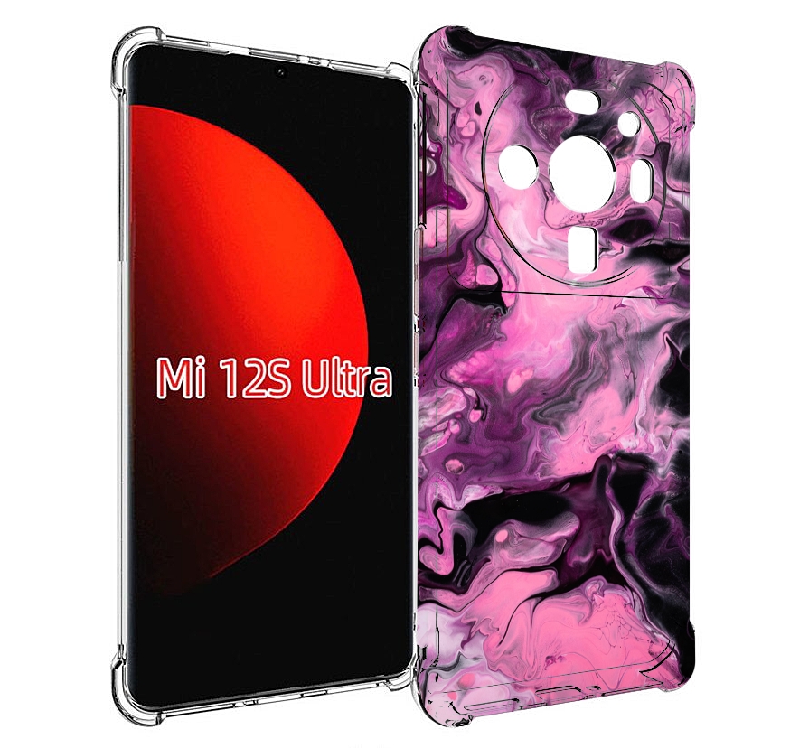 

Чехол MyPads смешивание-фиолетового для Xiaomi 12S Ultra, Прозрачный, Tocco