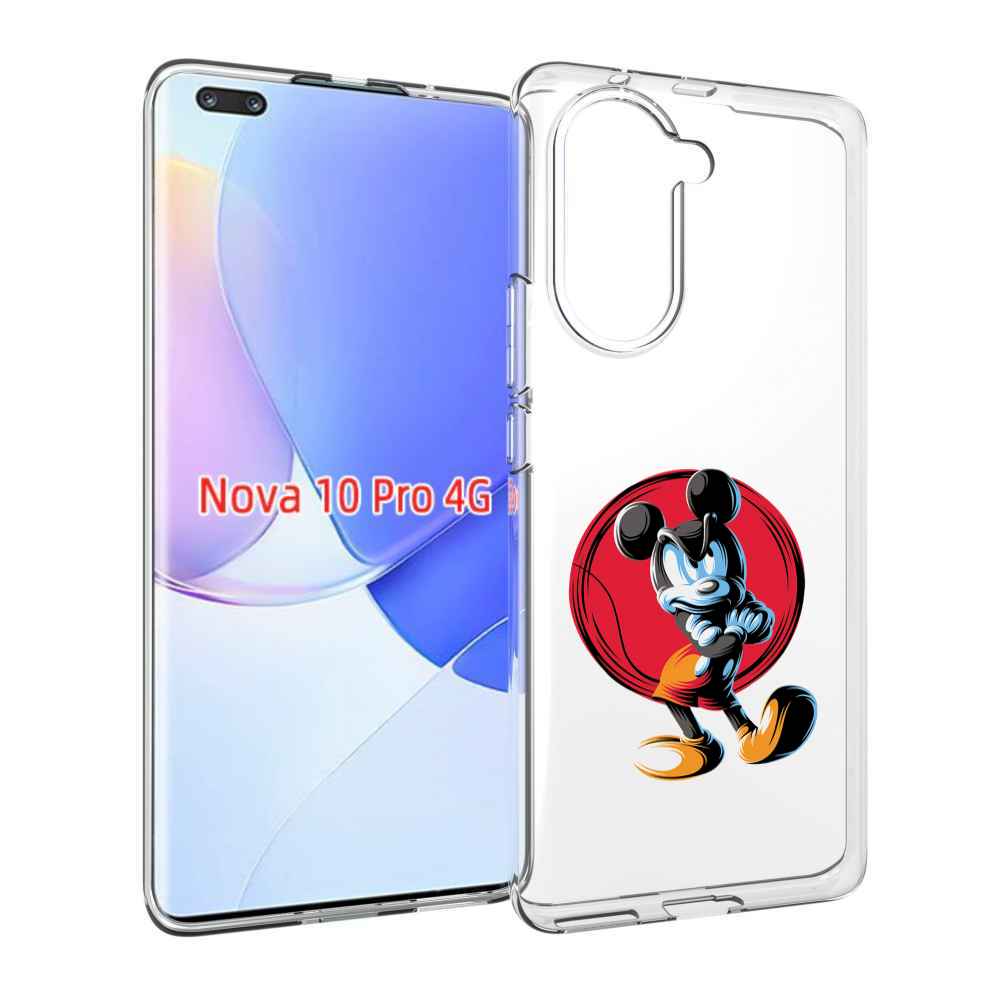 Чехол MyPads злой-микки для Huawei Nova 10 Pro противоударный