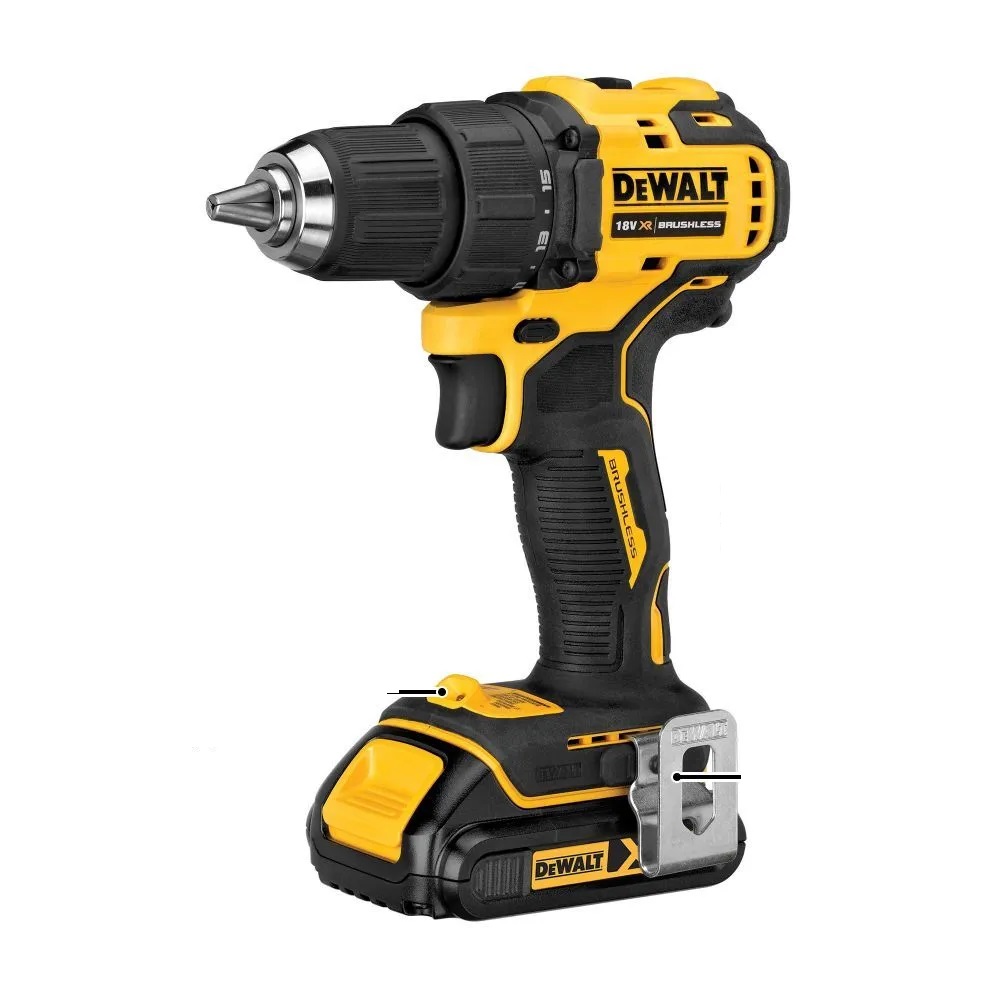 Аккумуляторная дрель-шуруповерт бесщеточная DEWALT DCD708P2T-QW 18В 65Нм 5Ач 47980₽