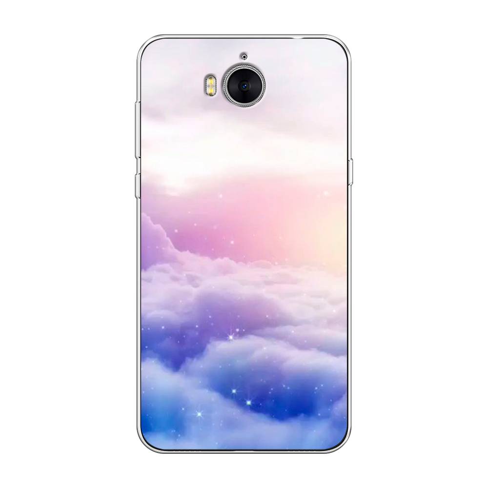 

Чехол на Huawei Y5 2017 "Небеса", Голубой;белый;розовый, 62550-2