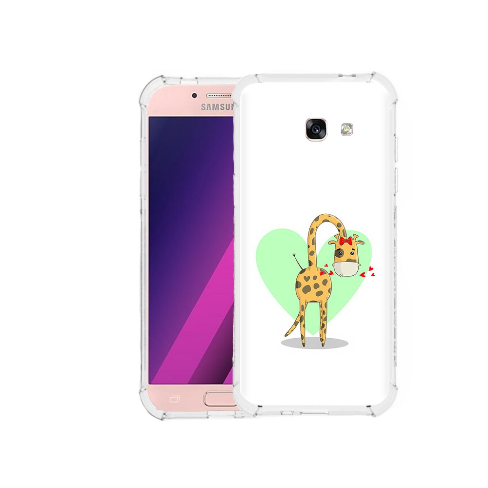

Чехол MyPads Tocco для Samsung Galaxy A5 Влюбленный жираф 14 февраля (PT51293.578.47), Прозрачный, Tocco