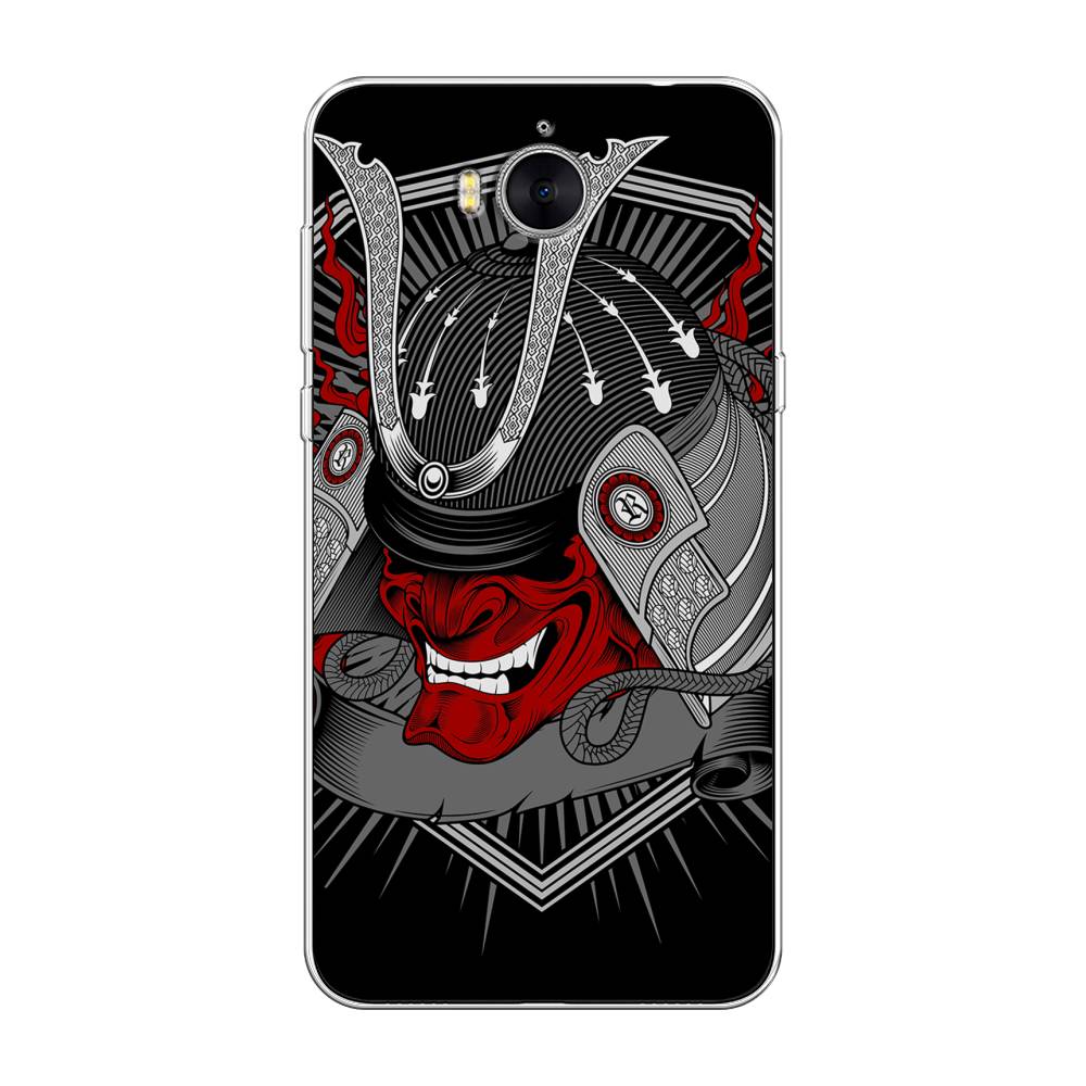 

Чехол на Huawei Y5 2017 "Красная маска самурая", Белый;красный;черный, 62550-4