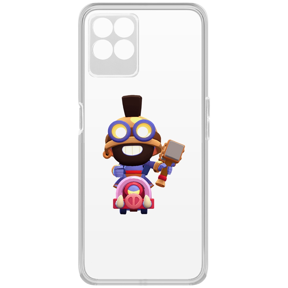 

Чехол-накладка Brawl Stars-Карл Всадник на кабане для Realme 8i
