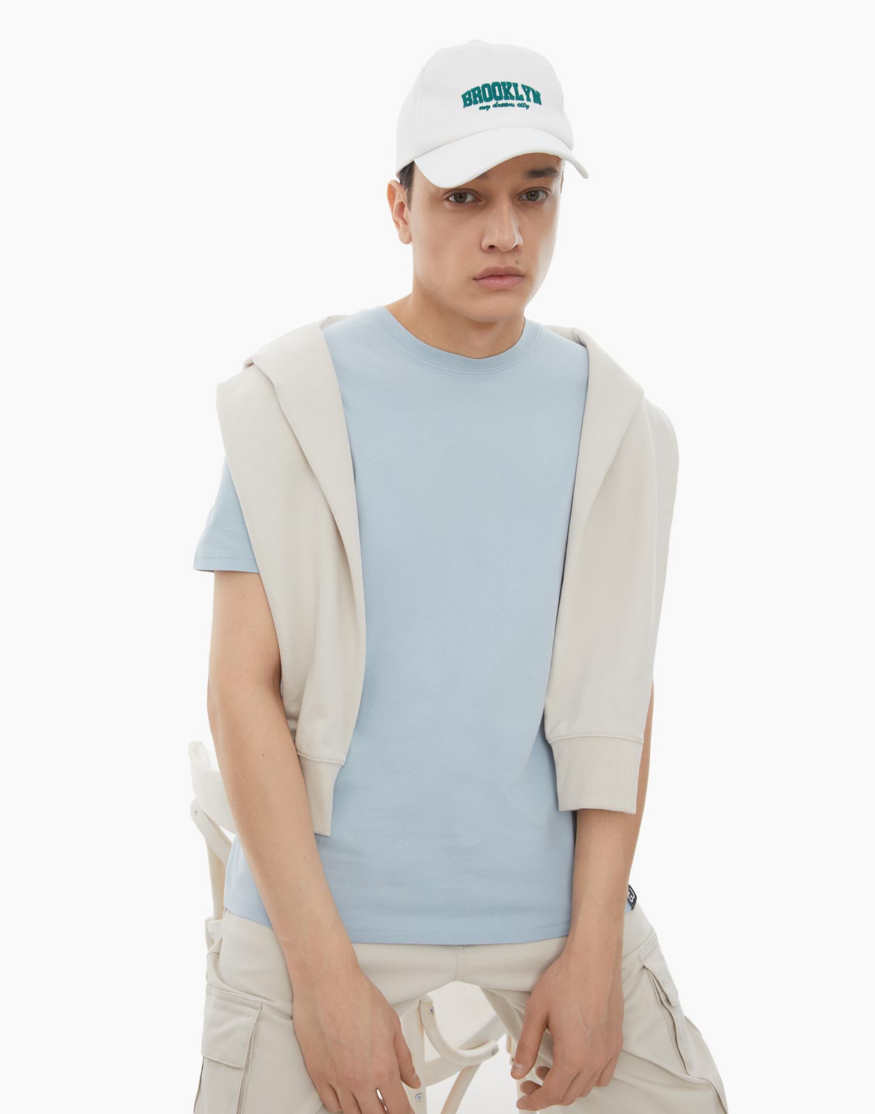 

Футболка мужская Gloria Jeans BKT011517 голубая 2XL, Голубой, BKT011517