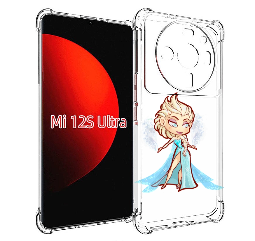

Чехол MyPads снежная-принцесса женский для Xiaomi 12S Ultra, Прозрачный, Tocco