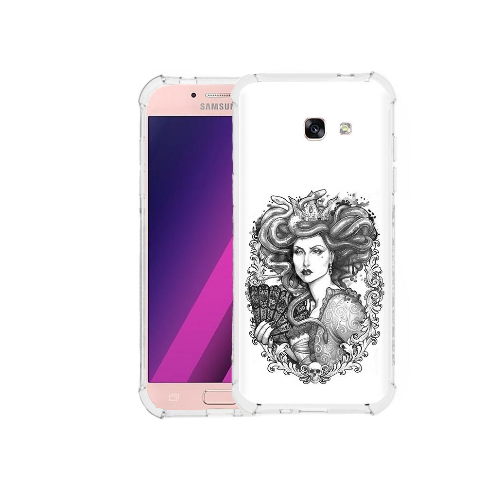 

Чехол MyPads Tocco для Samsung Galaxy A5 медуза черно белый (PT51293.578.472), Прозрачный, Tocco